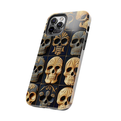 Metallic Chrome Skulls and classic Designed 17 Tough Phone Cases