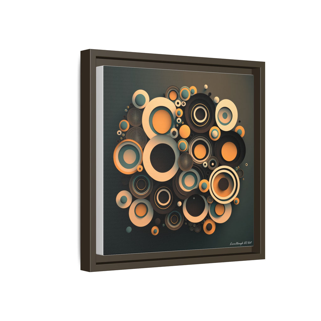 Concentric Harmony, Art Print — Colorful Modern Wall Canvas