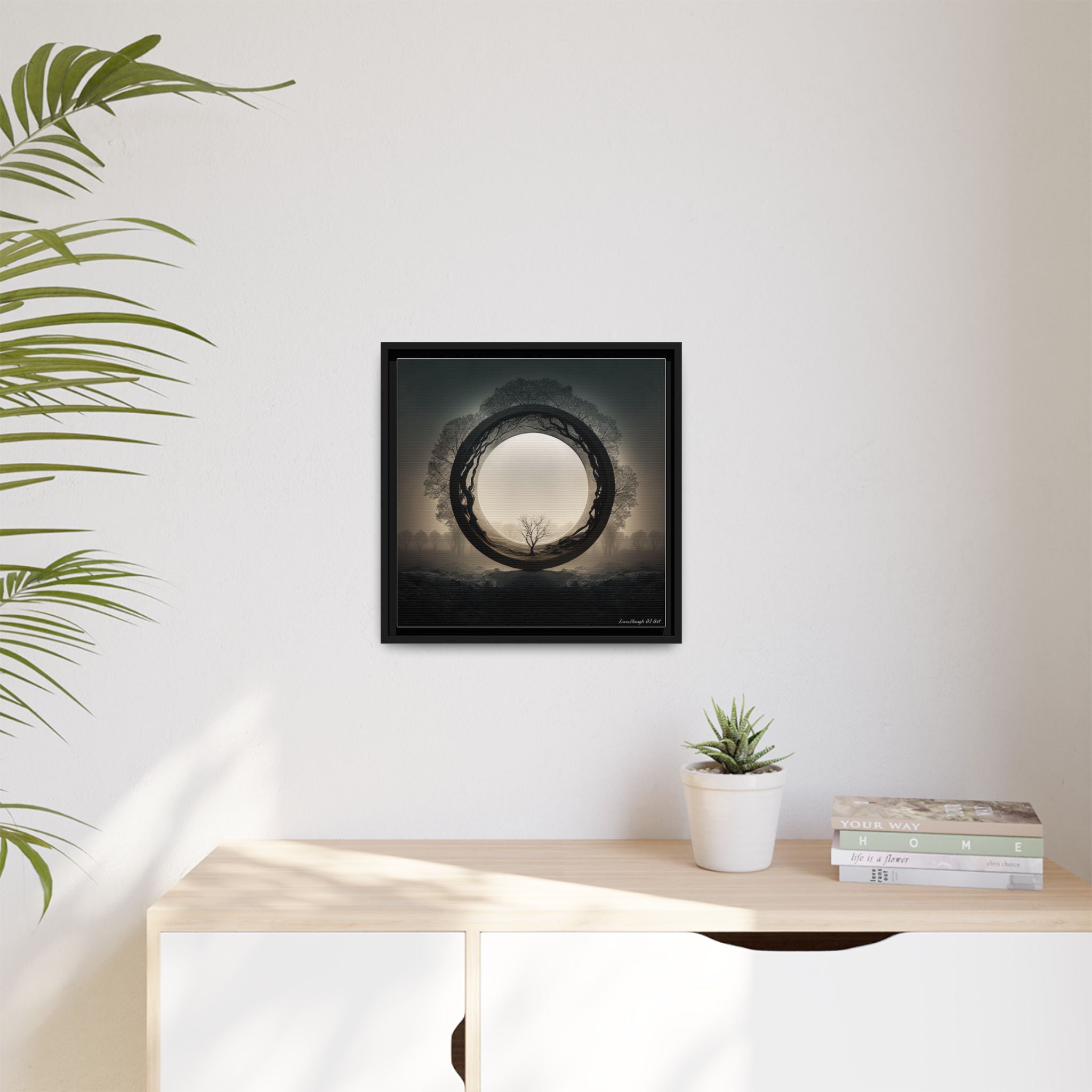 Circle of Stillness, Art Print — Colorful Modern Wall Canvas