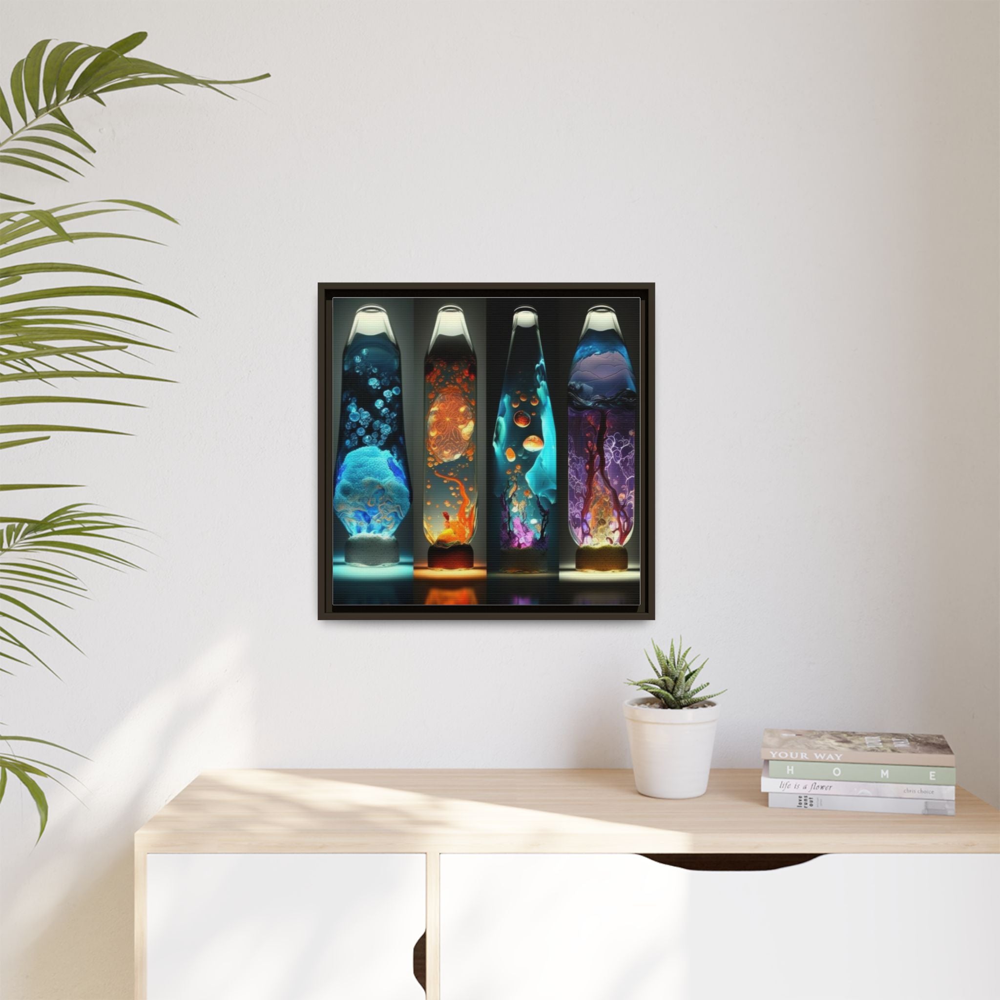 Elemental Currents, Art Print — Colorful Modern Wall Canvas