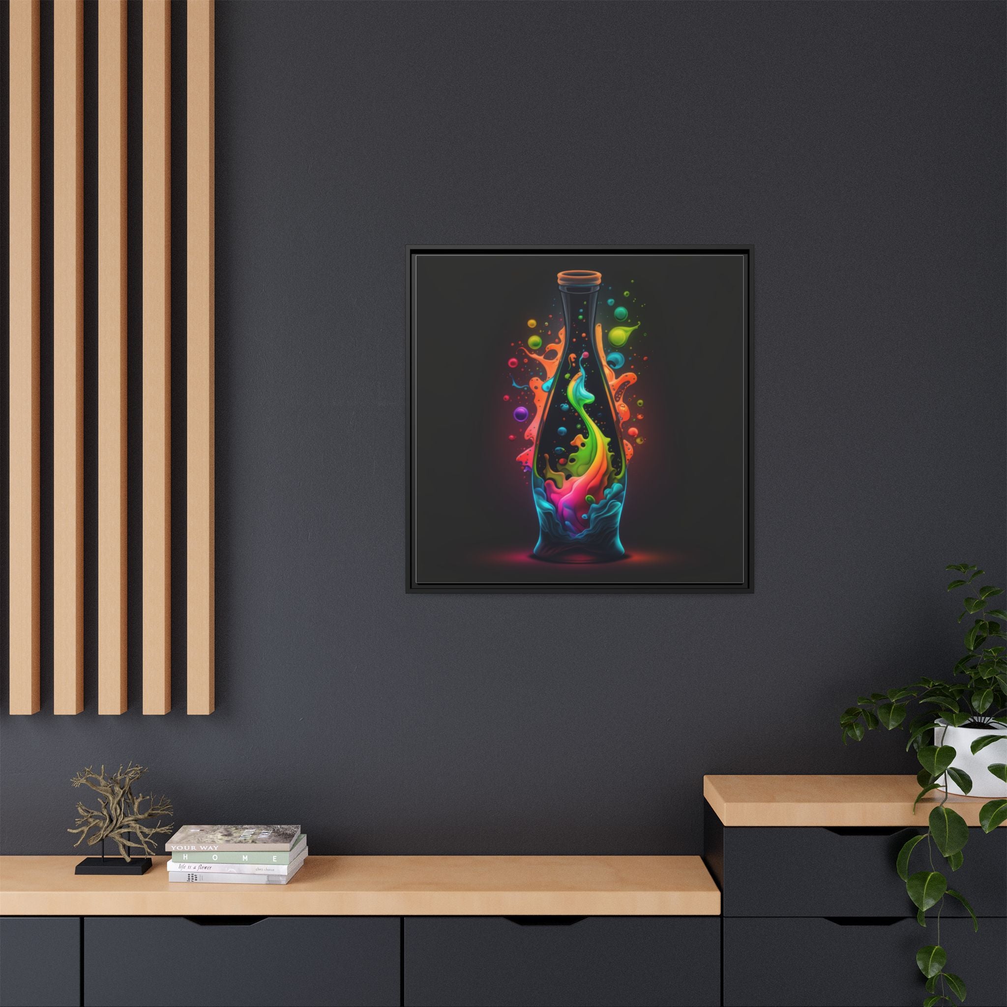 Chromatic Ascent, Art Print — Colorful Modern Wall Canvas