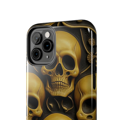 Metallic Chrome Skulls and classic Designed 18 Tough Phone Cases