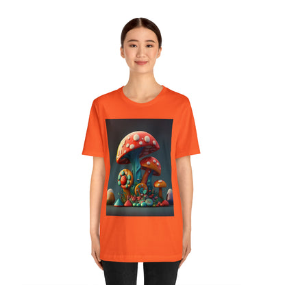 Hippie Mushroom Color Candy Style Design Style 6 Unisex Jersey Short Sleeve Tee
