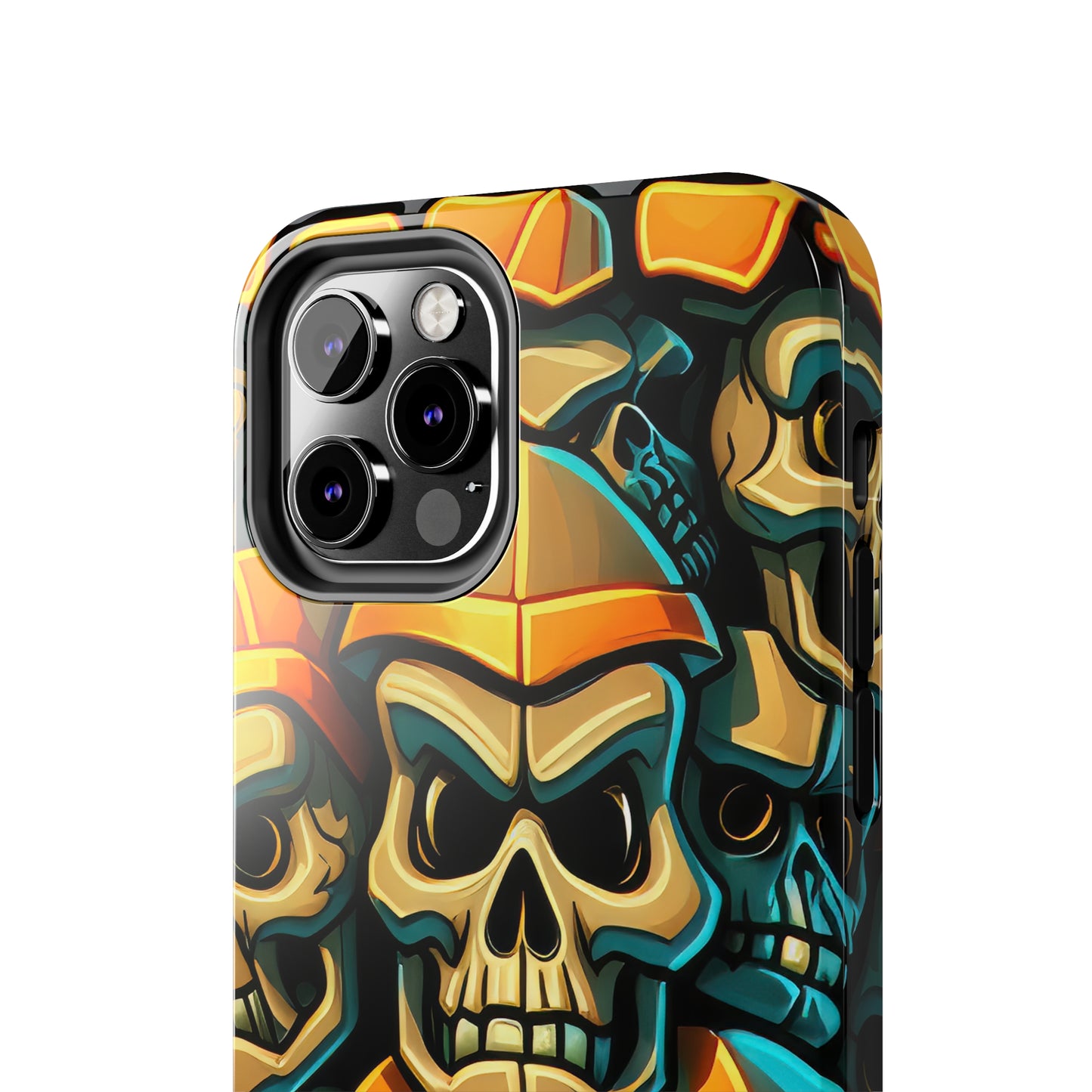 Metallic Chrome Skulls and classic Designed 16 Tough Phone Cases