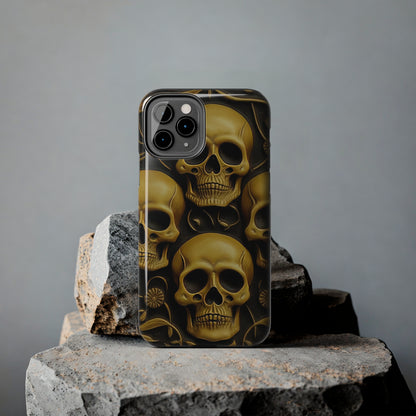 Metallic Chrome Skulls and classic Designed 18 Tough Phone Cases