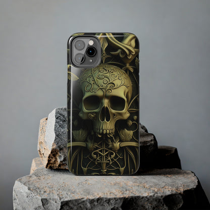 Metallic Chrome Skulls and classic Designed 3 Tough Phone Cases