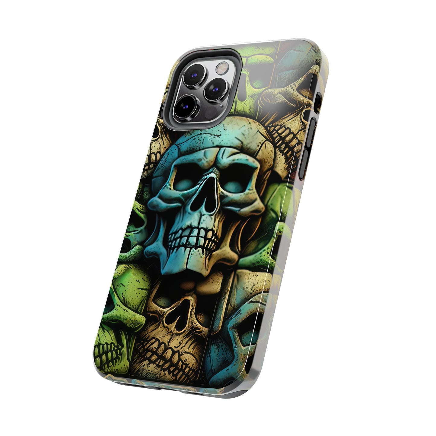 Metallic Chrome Skulls and classic Designed 13 Tough Phone Cases