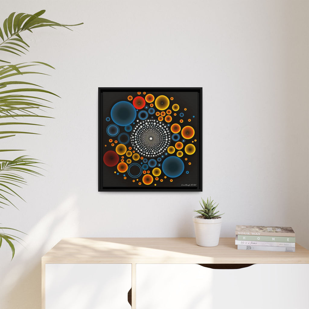 Harmonic Orbits, Matte Canvas, Framed (Multi-color)