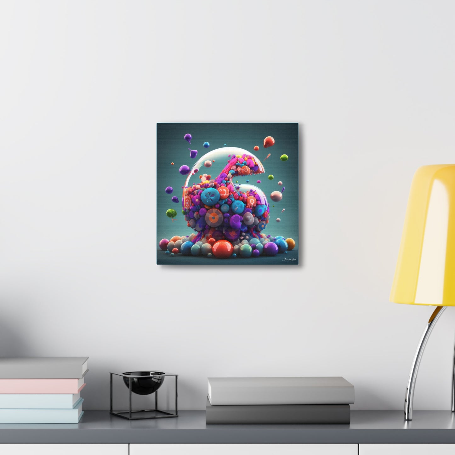 Candy Gummy Colorful Candy Like Jar Bliss Canvas Gallery Wraps