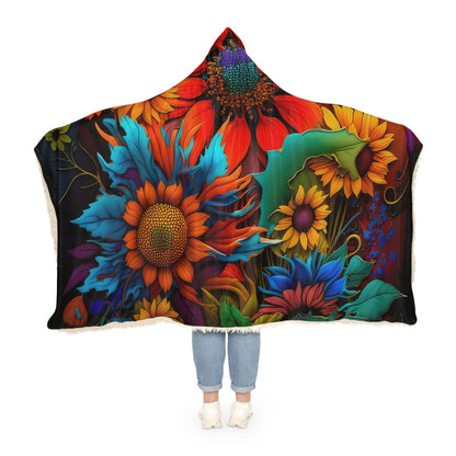 Bold And Beautiful Flowers Style Two Snuggle Blanket