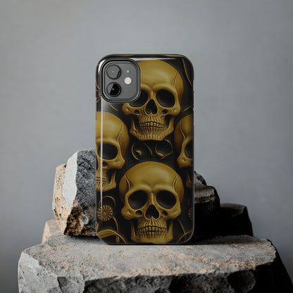 Metallic Chrome Skulls and classic Designed 18 Tough Phone Cases