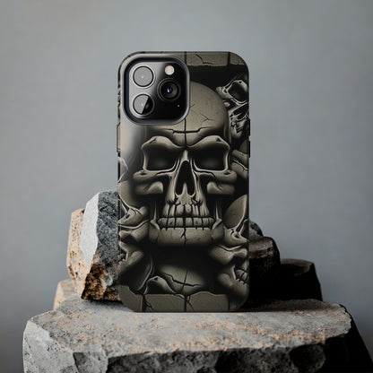 Metallic Chrome Skulls and classic Designed 12 Tough Phone Cases