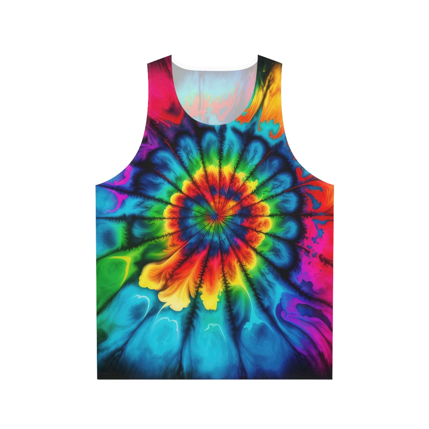 Bold And Beautiful Tie Dye Style Two Unisex Tank Top (AOP)