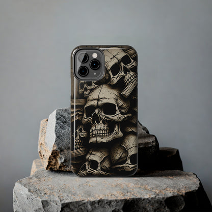 Metallic Chrome Skulls and classic Designed 14 Tough Phone Cases