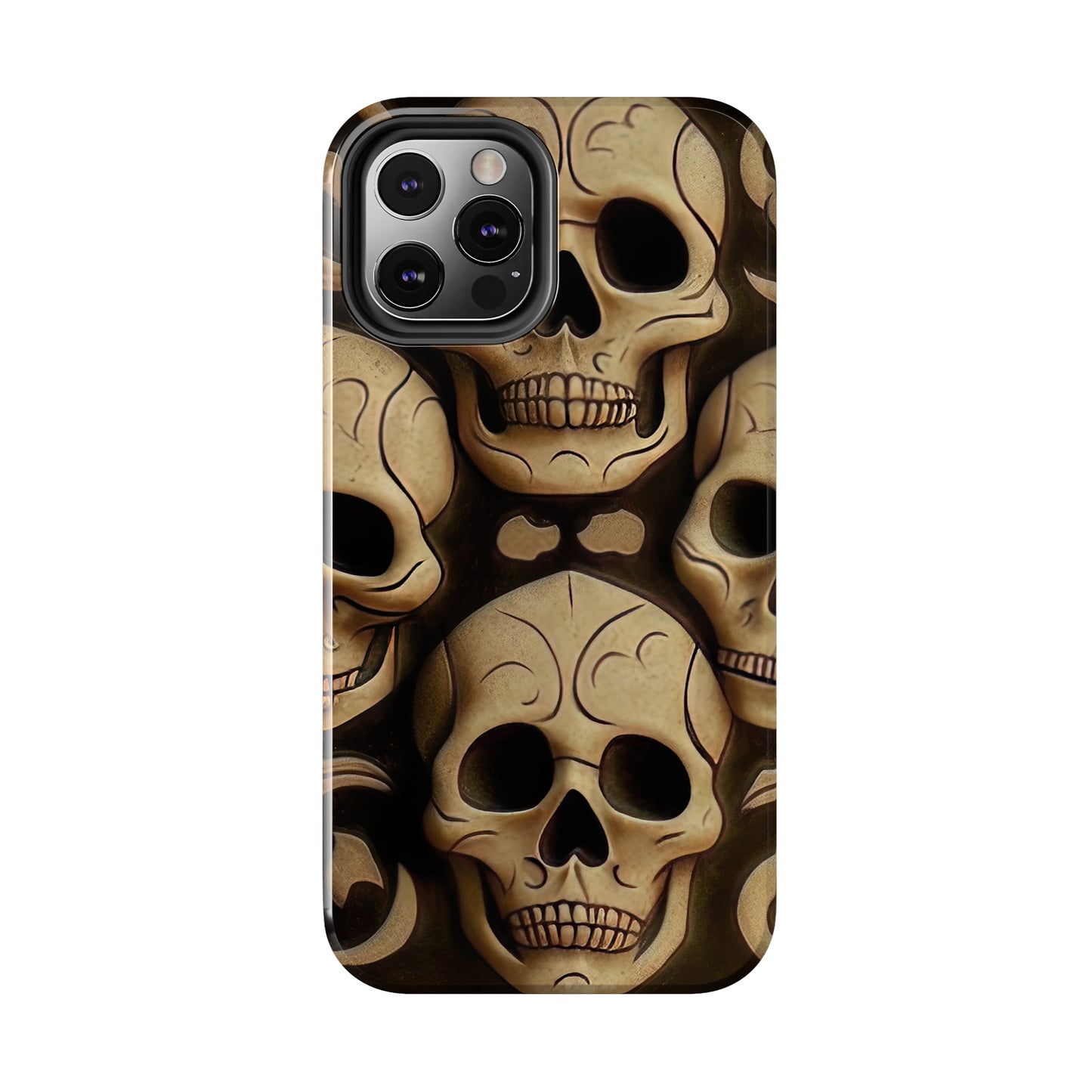 Metallic Chrome Skulls and classic Designed 19 Tough Phone Cases