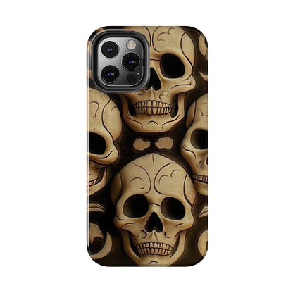 Metallic Chrome Skulls and classic Designed 19 Tough Phone Cases