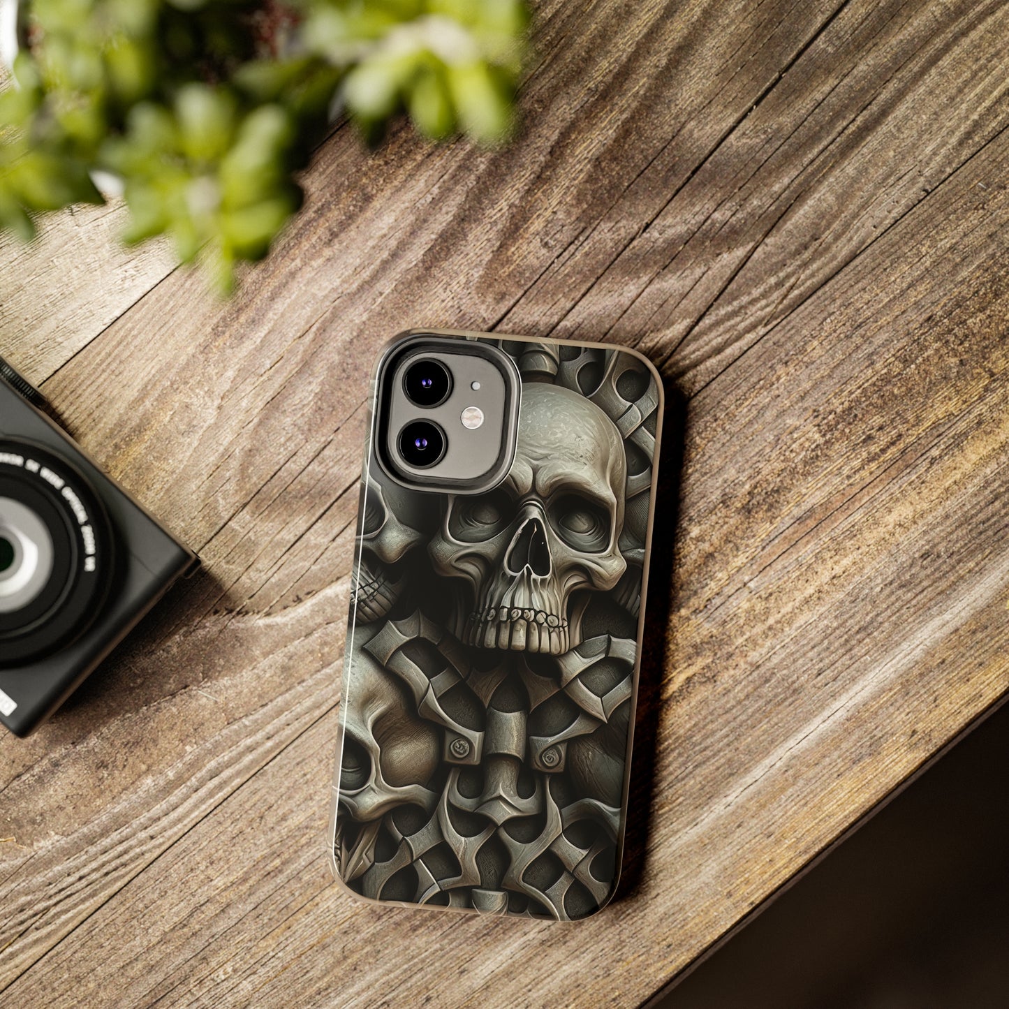 Metallic Chrome Skulls and classic Designed 19 Tough Phone Cases