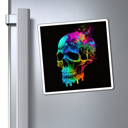 Bold And Beautiful Tie Dye Skulls, Style 4 Magnets