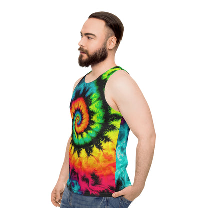 Bold And Beautiful Tie Dye Style Three 1 Unisex Tank Top (AOP)