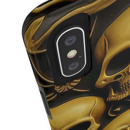 Metallic Chrome Skulls and classic Designed 18 Tough Phone Cases