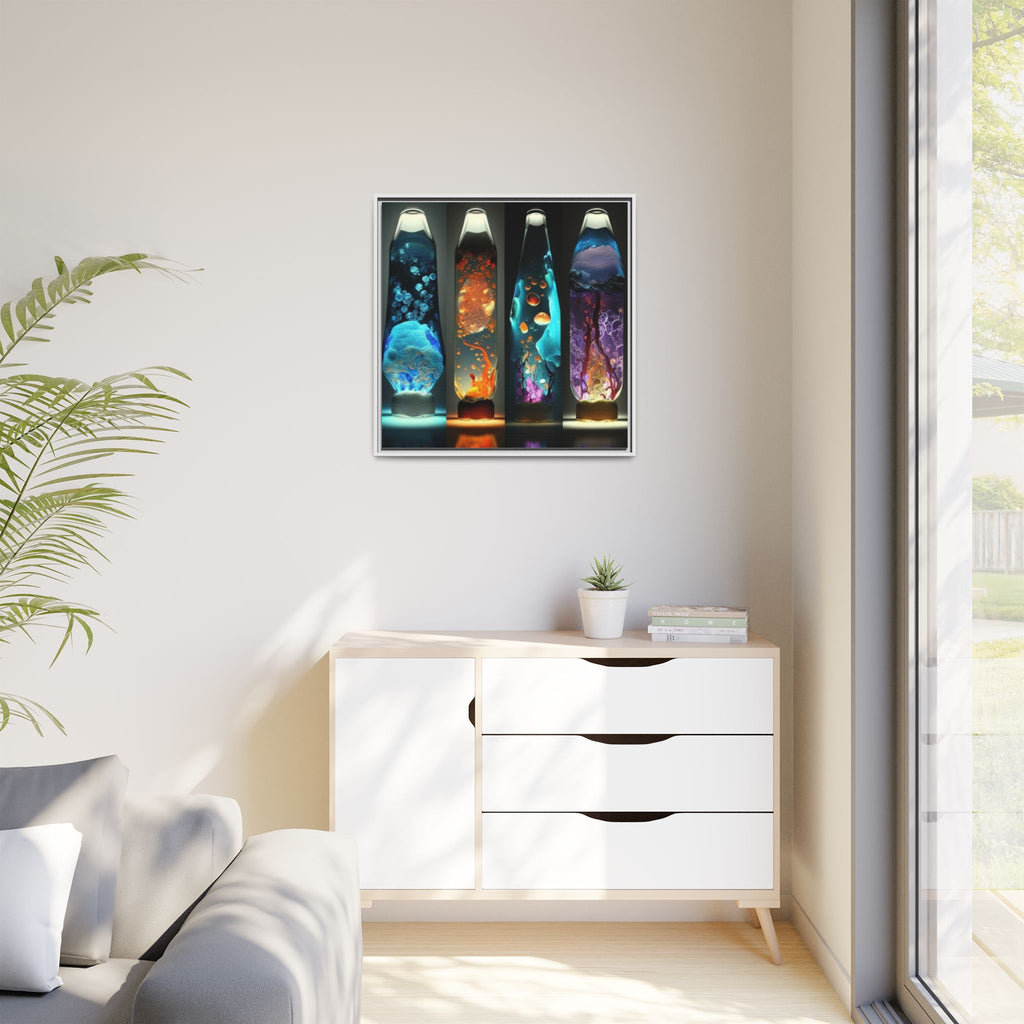 Elemental Currents, Art Print — Colorful Modern Wall Canvas
