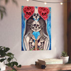 Love Shows No Time Boundaries Skulls, Image By Loewenkind Creations Aluminum Composite Panels