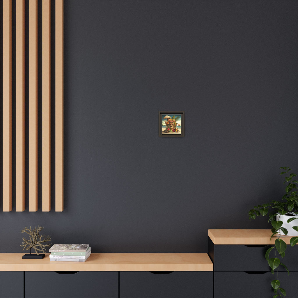 Tiki Dreams by the Shore, Art Print — Colorful Modern Wall Canvas