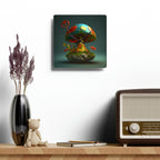 Hippie Mushroom Color Candy Style Design Style 3 Acrylic Wall Clock