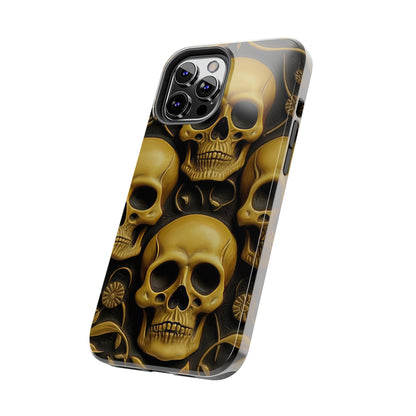 Metallic Chrome Skulls and classic Designed 18 Tough Phone Cases