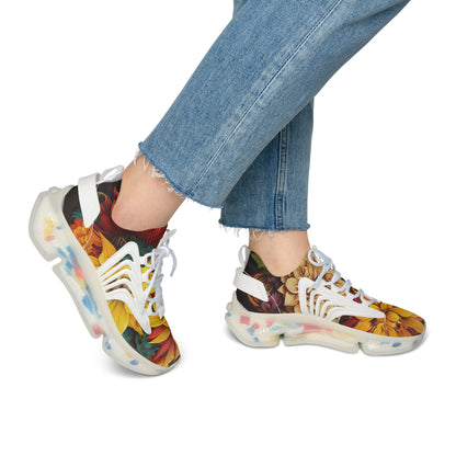 Bold And Beautiful Floral designed Flowers Style Six Women's Mesh Sneakers