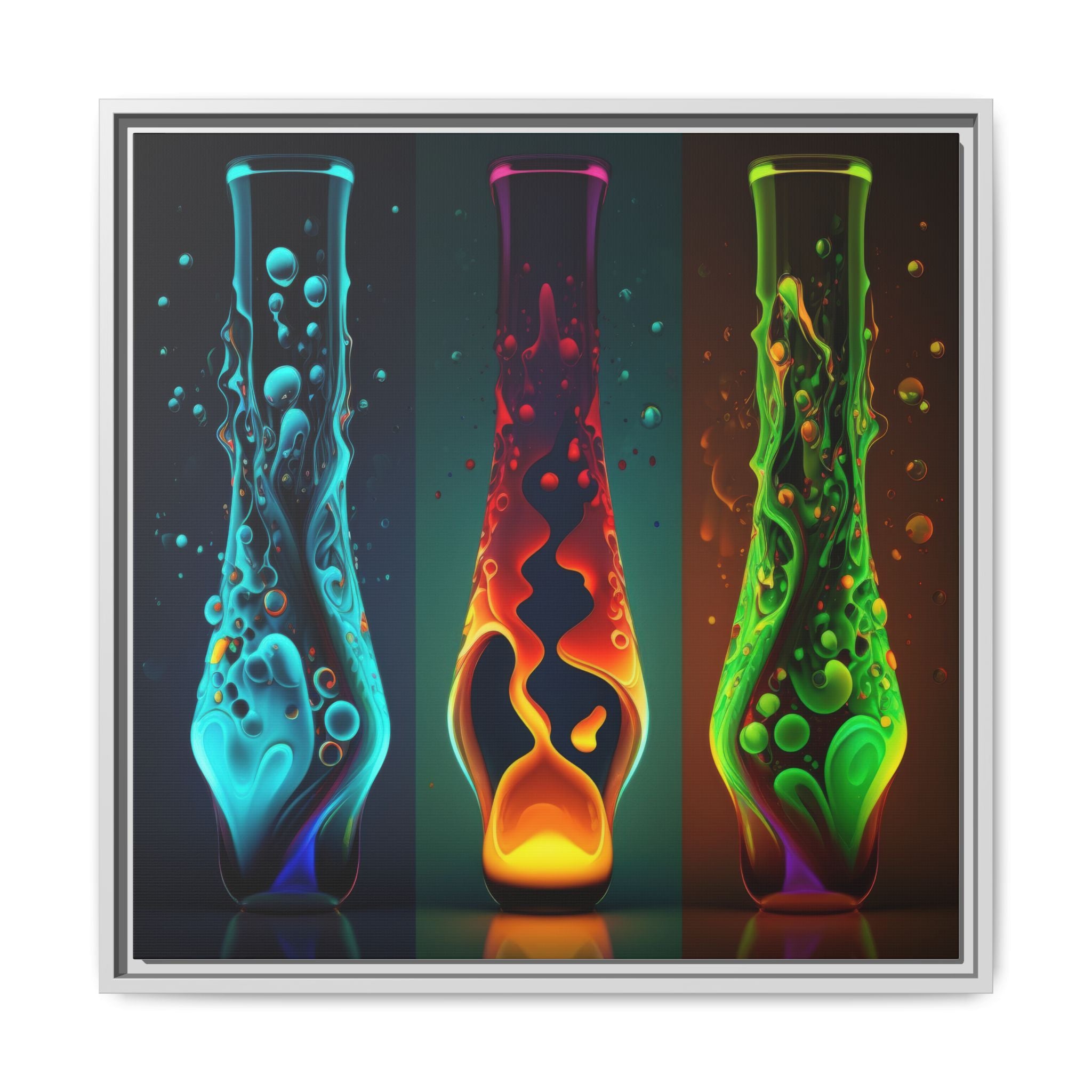 Three States of Flow, Art Print — Colorful Modern Wall Canvas