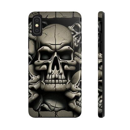 Metallic Chrome Skulls and classic Designed 12 Tough Phone Cases