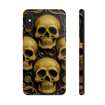 Metallic Chrome Skulls and classic Designed 18 Tough Phone Cases