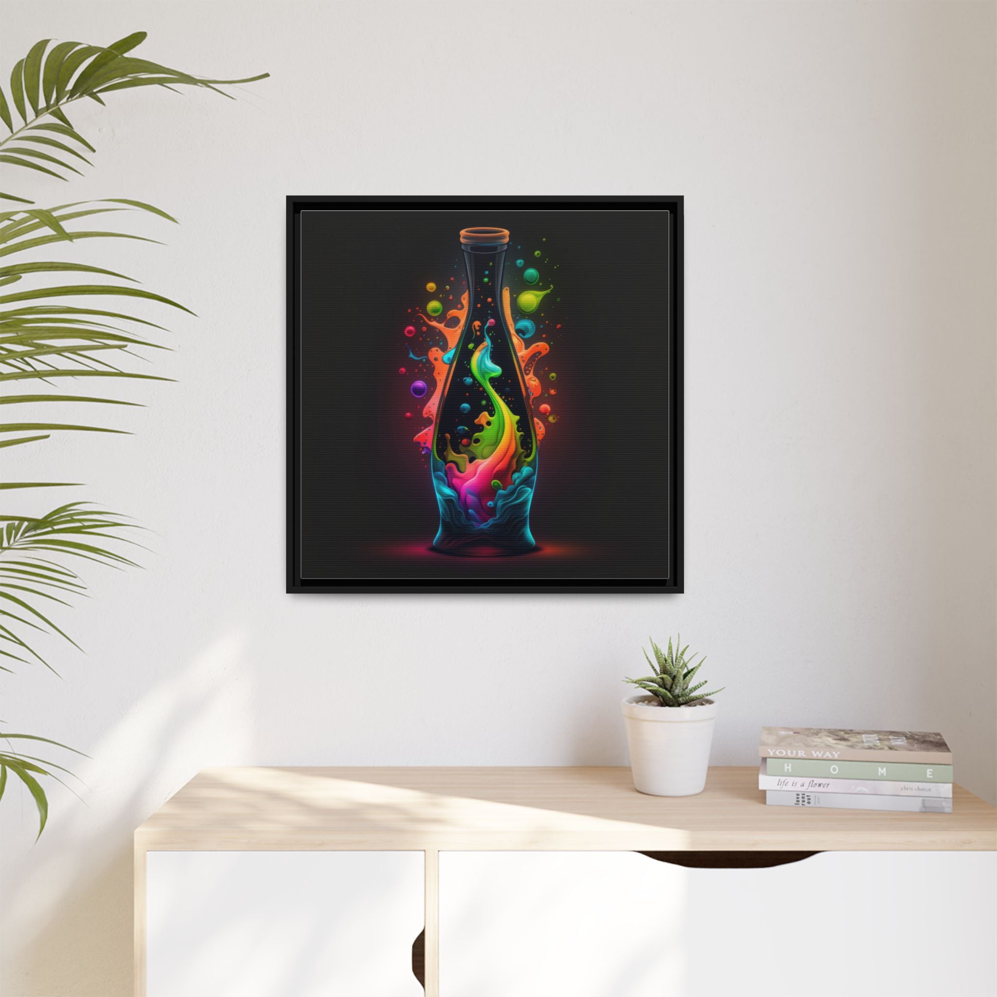 Chromatic Ascent, Art Print — Colorful Modern Wall Canvas