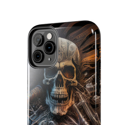 Skull Motorcycle Rider, Ready to Tear Up Road On Beautiful Bike 8 Tough Phone Cases