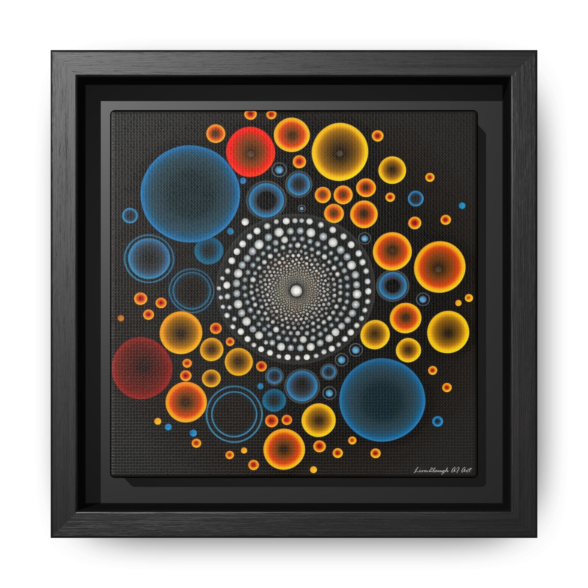 Harmonic Orbits, Matte Canvas, Framed (Multi-color)