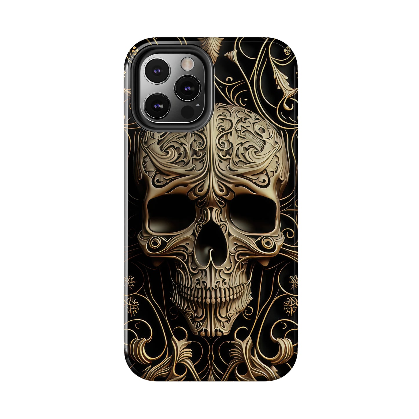 Metallic Chrome Skulls and Classic Designed 8 Tough Phone Cases