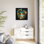 Island Rhythm at Dusk, Art Print — Colorful Modern Wall Canvas