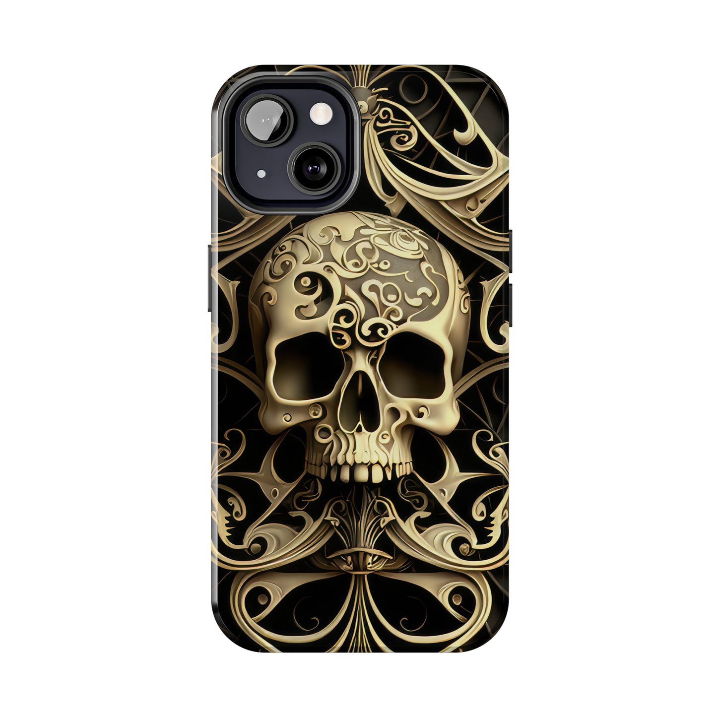 Metallic Chrome Skulls and classic Designed 7 Tough Phone Cases