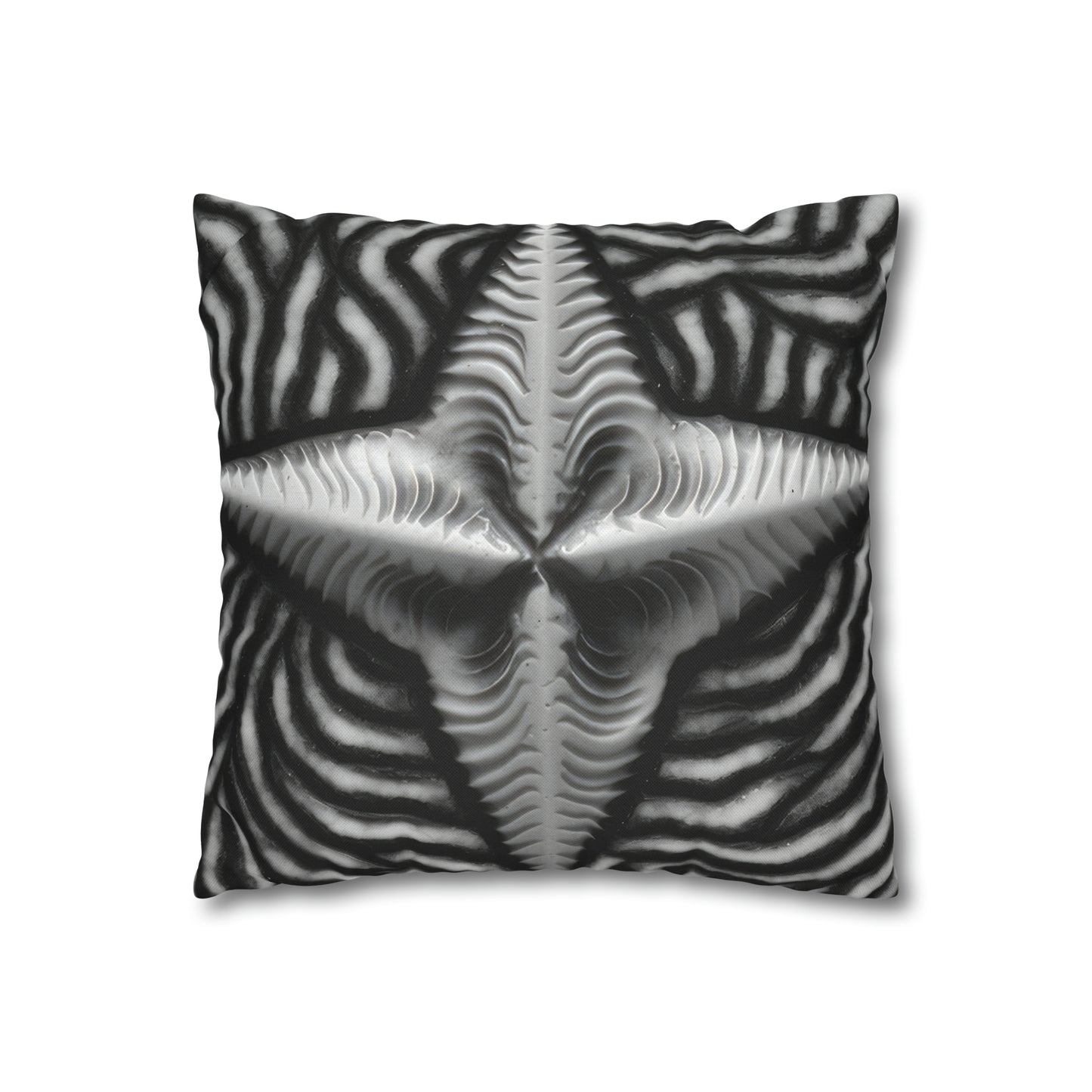 Beautiful Stars Abstract Star Style Black And White Spun Polyester Square Pillow Case