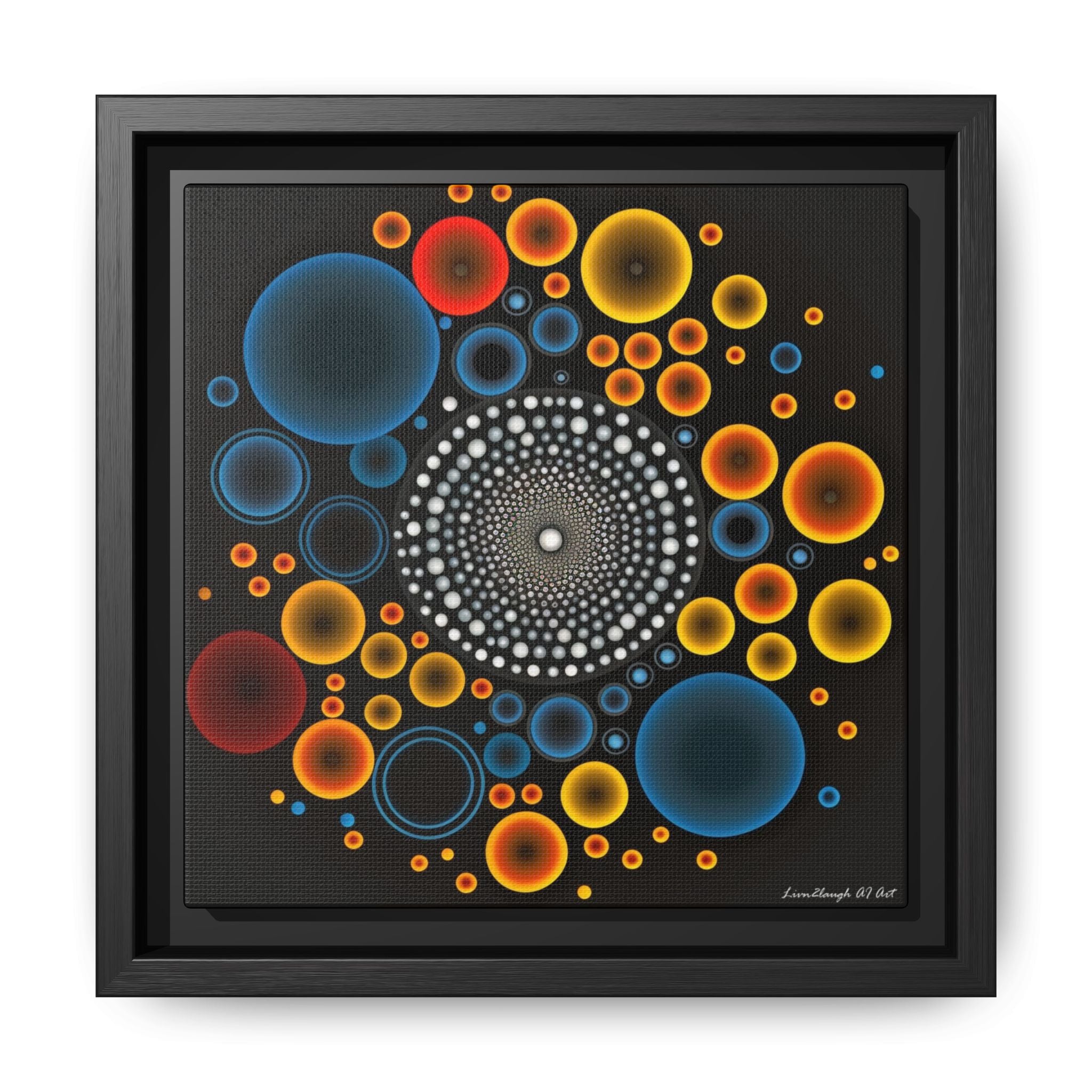 Harmonic Orbits, Matte Canvas, Framed (Multi-color)