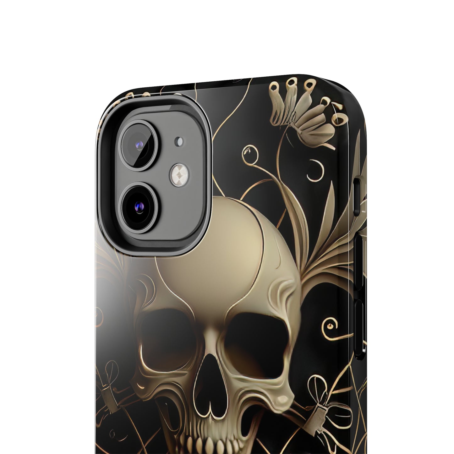 Metallic Chrome Skulls and classic Designed 1 Tough Phone Cases