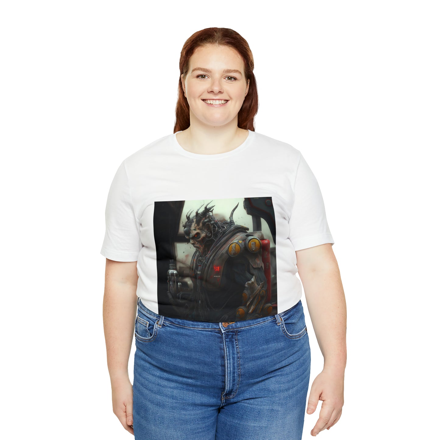 Gasoline Warrior, Large Beefy Warrior Ready For Battle Unisex Jersey Short Sleeve Tee