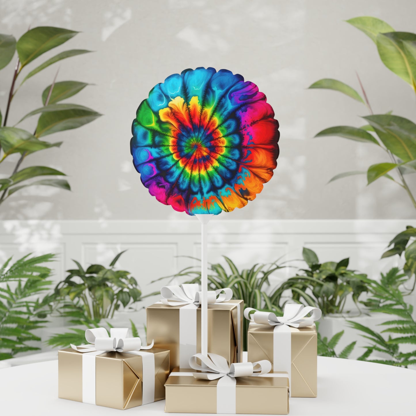 Bold And Beautiful Tie Dye Style 2 Balloon (Round and Heart-shaped), 11"