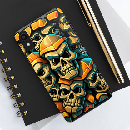 Metallic Chrome Skulls and classic Designed 16 Tough Phone Cases