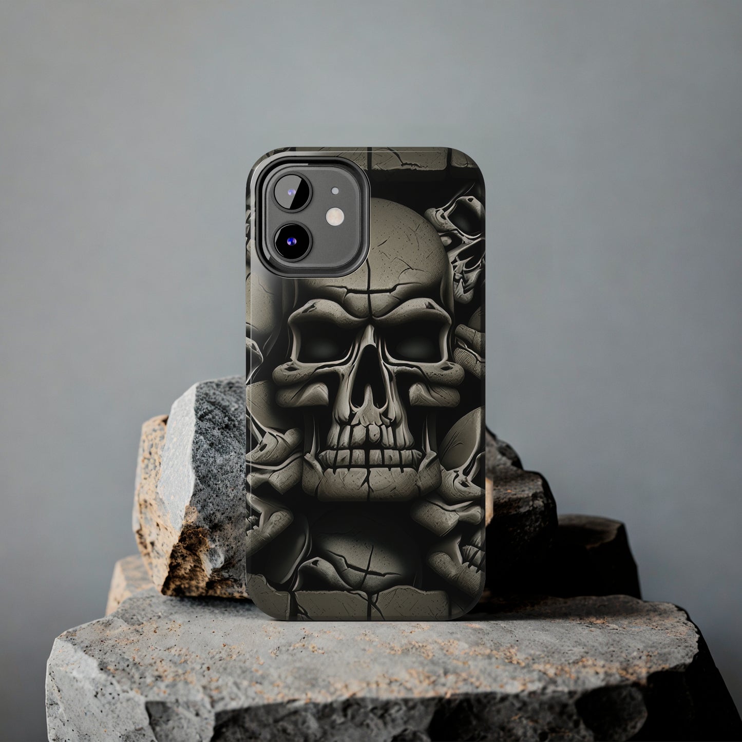 Metallic Chrome Skulls and classic Designed 12 Tough Phone Cases