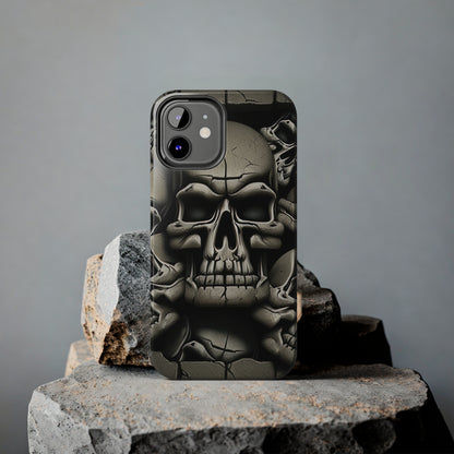 Metallic Chrome Skulls and classic Designed 12 Tough Phone Cases