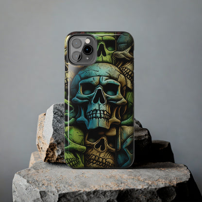 Metallic Chrome Skulls and classic Designed 13 Tough Phone Cases