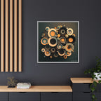 Concentric Harmony, Art Print — Colorful Modern Wall Canvas