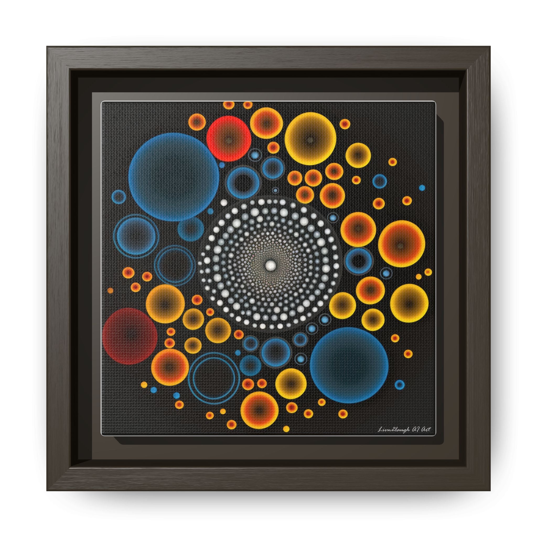 Gilded Tide, Art Print — Colorful Modern Wall Canvas